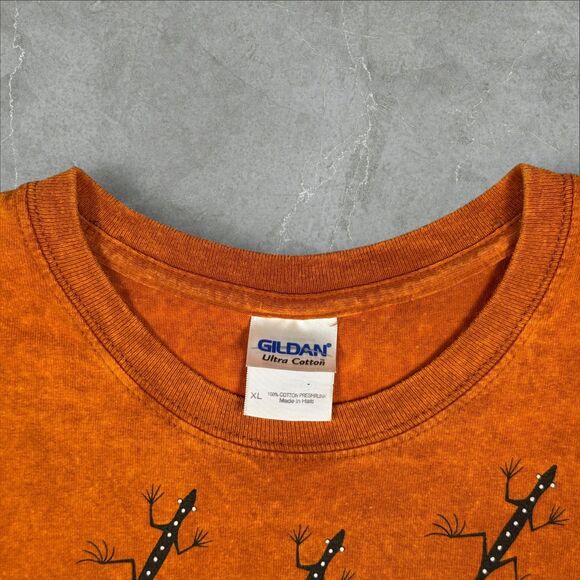 Y2K Ruth Bancroft Garden Ice Dye Double Sided Lizard Reptile Graphic TShirt - XL - Picture 5 of 8